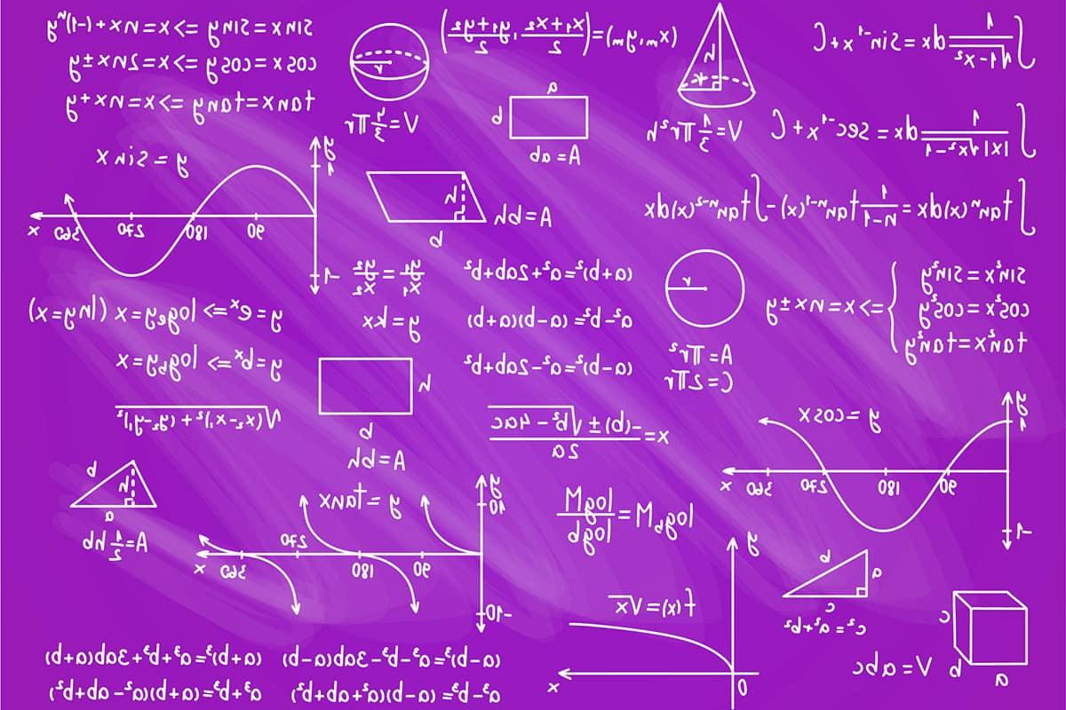 在板上显示各种复杂的数学方程